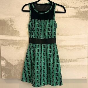 DKNY jeans green/black with pockets dress size small